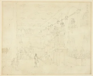 Studie for Chapel of the Philanthropic Society, fra Microcosm of London