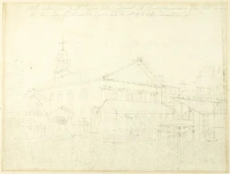Studie til Covent Garden Market, Westminster-valg, fra Microcosm of London