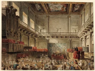 Studie for Royal Chapel, Whitehall, i Microcosm of London