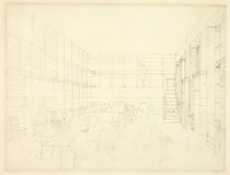 Studie for Royal Institution, Albemarle Street, fra Microcosm of London