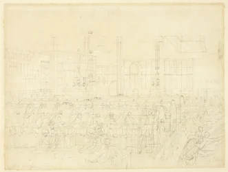 Studie for The Post Office, fra Microcosm of London