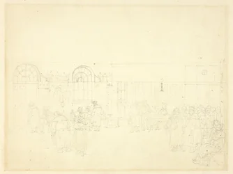 Undersøgelse for Watch House, St. Mary Le Bone, fra Microcosm of London