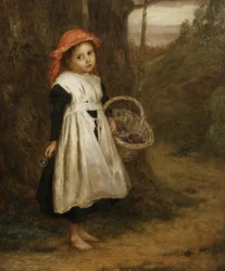 En lille violet sælger