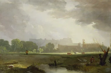 Windsor fra Eton (olie på lærred)
