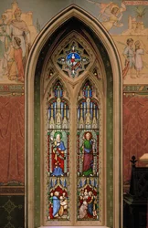 Elijah, St. James The Great, Jonas & The Whale, 1850-1852 (farvet glas)