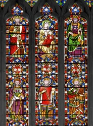 Jesse Tree, detalje, 1848 (farvet glas)