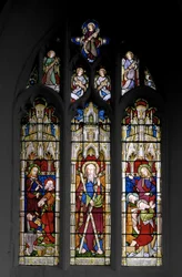 St. Andrew & Christs Miracles, 1851 (farvet glas)