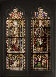 Sankt Isabella og Sankt Thomas af Canterbury, 1848 (glasmaleri)