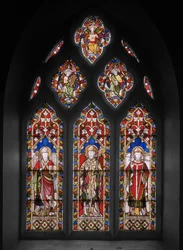 St. Osmund og St. Thomas, 1848 (farvet glas)