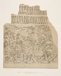 Et slagfelt (Kouyunjik), fra Monuments of Nineveh, pub. 1849