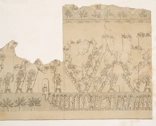 Belejring og eskalade af en by (Kouyunjik), fra Monuments of Nineveh, pub. 1849