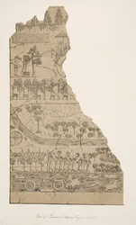 Triumf for assyriske konger (Kouyunjik), fra Monuments of Nineveh, pub. 1849