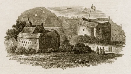 Bear Garden and Globe Theatre, Southwark, London, c1600 c1815