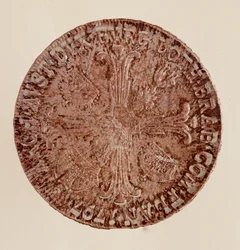 Østrigsk sølvthaler (taler) af kejser Frans II (Francois I af Østrig eller Francois II af Det Hellige Rige) (1768-1835) 1797 Diam. 4 cm Napoli, museo archeologico