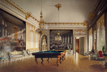 Billardværelse i Imperial Apartments, Schönbrunn Palace (UNESCOs verdensarvsliste