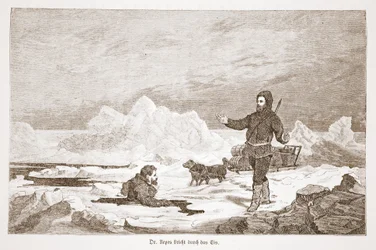 Dr. Repes falder gennem isen, 1876