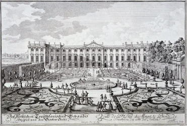 Havefronten til Prince of Trauthsons palads, Wien ca. 1719