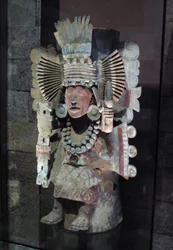 Røgelsesbrænder i form af majsgudinden Xilonen, Tláhuac, sen postklassisk periode, ca. 1500
