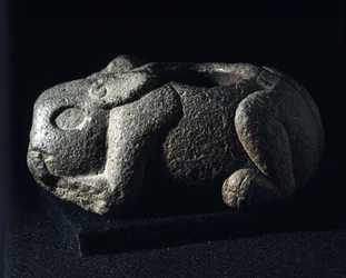 Aztekisk kunst: Ometochtli, guds kaninboss af drukkenskab.