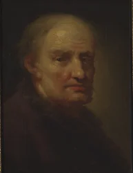 Head of an Old Man (olie på lærred)