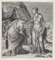 Judith med hovedet af Holofernes.