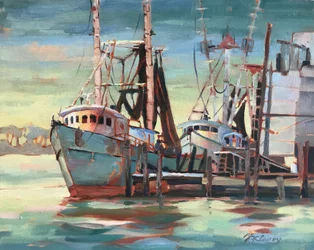 Biloxi fiskeflåde Gulfport Mississippi