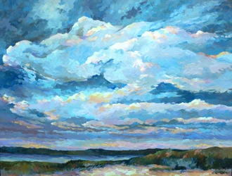 Country Cloud Series, ca. 1980-95 (olie på lærred)