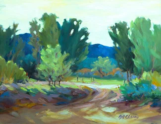 Hacienda Road, ca. 1990-2000 (olie på lærred)