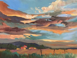 Maine Sky, ca. 1980-2000 (olie på lærred)