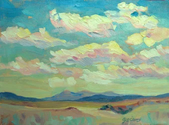 Rio Chama, ca. 1980-95 (olie på lærred)