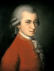 Portræt af Wolfgang Amadeus Mozart (oliemaleri)
