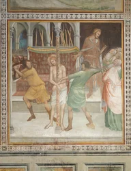 Scene fra Det Nye Testamente: Kristi flagelation (fresko)