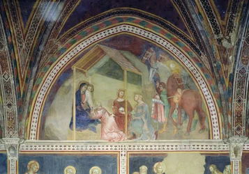 Tilbedelsen af de tre konger, fra en række scener fra Det Nye Testamente