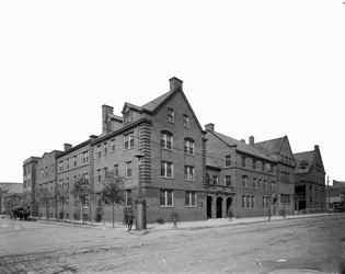 Hull House, Chicago, Illinois, USA, ca. 1905 (s/h-billede)