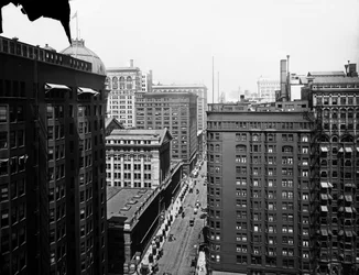 South Dearborn Street, Chicago, Illinois, USA, ca. 1905 (s/h-foto)