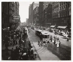 State Street, Chicago, Illinois, USA, ca. 1905 (s/h-billede)
