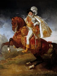 Rytterportræt af Jerome Bonaparte (1784-1860) Kongen af Westfalen Maleri af Antoine Jean Gros (1771-1835) 1808 Søn. 3,21x2,65 m - Rytterportræt af Jerome Bonaparte (1784-1860), konge af Westfalen. Maleri af Antoine Jean Gros (1771-1835), kal