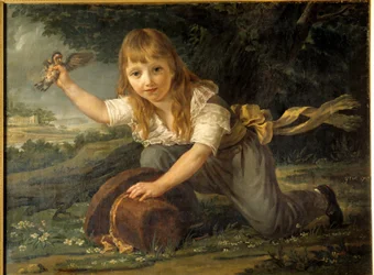 Portræt af Paulin des Hours barn, arvtager fra en velhavende familie af fabrikanter og fremtidig borgmester i Montpellier Maleri af Antoine Jean Gros (1771-1835) 1793 Søn. 0,98x0,74 m Rennes, Musee des Beaux Arts