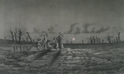 The Lavandieres or the Night Washerwomen, illustration til Legendes Rustiques af George Sand (1804-76) 1858