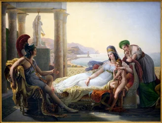 Enee fortæller en Didon Trojas ulykker - Maleri af Baron Pierre Narcisse (Pierre-Narcisse) Guerin (1774-1833), olie på lærred