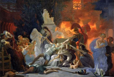 Priams død, ca. 1817