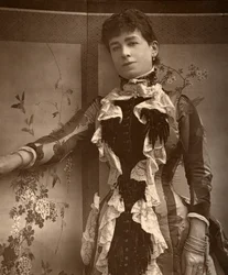 Den britiske skuespillerinde Lady Monckton i Jim the Penman, 1886