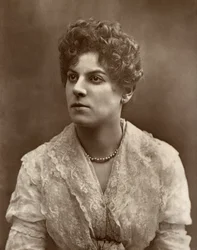 Den britiske skuespillerinde Miss Jessie Millward i The Harbour Lights, 1886