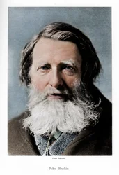 John Ruskin, engelsk kritiker, digter og kunstner, c1880