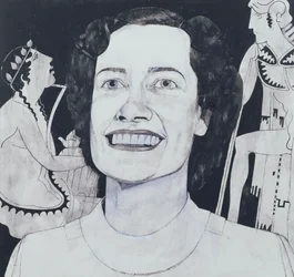 Portræt af Joan Sutherland, illustration til The Sunday Times, 1970
