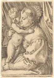 Madonna med blomstervase