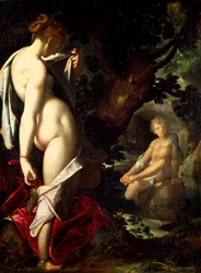 Hermafroditus og Salamace, af Bartholomaeus Spranger (1546-1611)