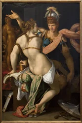 Ulysses og Circe. Maleri af Bartholomeus Spranger (1546-1611), olie på lærred