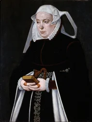 Portræt af en kvinde, ca. 1560-70 (olie på panel)