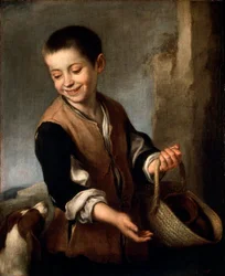 Dreng med en hund, c1650-c1660